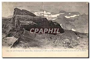 Seller image for Le Pyrenees Gerbats alt 2920m et Mont Perdu 352 m de la Gela 2849 m - Carte Postale Ancienne for sale by CPAPHIL