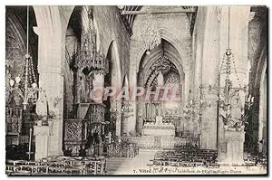 Vitre Carte Postale Ancienne Intérieur de l'église Notre DAme