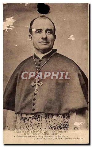 Bild des Verkufers fr Que la Benediction du Dieu tout puissant Pere fils et Saint Esprit Antoine MArie Cazeux eveque de Lucon zum Verkauf von CPAPHIL