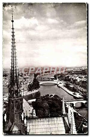 Bild des Verkufers fr Paris Carte Postale Moderne vue panoramique prise de Notre Dame (correspondance Scouts) zum Verkauf von CPAPHIL