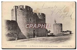 Seller image for Aigues Mortes - La Porte de la Gardettz et la Tour de Constance - Carte Postale Ancienne for sale by CPAPHIL