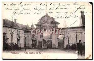 Belgique Belgie Tervueren Carte Postale Ancienne Porte d'entrée du parc