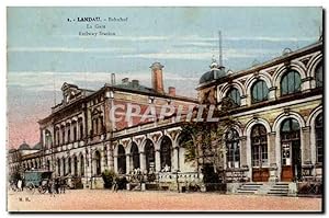 Landau Carte Postale Ancienne Bahnhof Gare