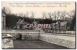 Carte Postale Ancienne Château de Baville pres Saint Cheron Les fosses vue d'ensemble des communs