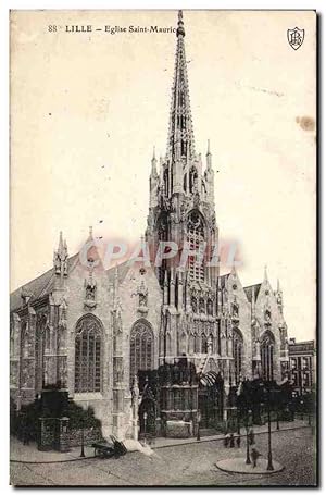 Imagen del vendedor de Lille - Eglise Saint Maurice - Carte Postale Ancienne a la venta por CPAPHIL