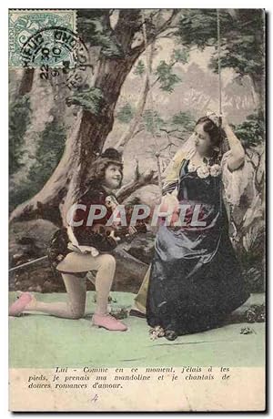 Image du vendeur pour Carte Postale Ancienne Fantaisie Romeo et Juliette Puis Comme en ce moment (thtre enfants) mis en vente par CPAPHIL
