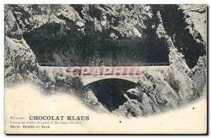 Chocolat Klaus - Usines au Locle Suisse et Morteau Doubs - Carte Postale Ancienne