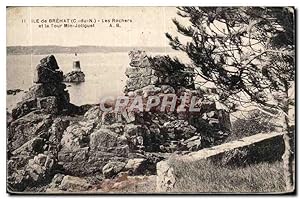 Imagen del vendedor de le de Brehat Carte Postale Ancienne Les rochers et la tour Min Joliguet a la venta por CPAPHIL