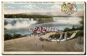 Carte Postale Ancienne Canada Général view from Canadian site Niagara Falls