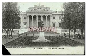 Image du vendeur pour Marseille Carte Postale Ancienne palais de justice mis en vente par CPAPHIL