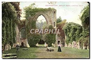 Grande Bretagne Carte Postale Ancienne Netley abbey Loooking West