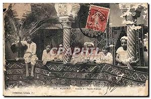 Immagine del venditore per Algerie Carte Postale Ancienne Scnes et types Ecole de tapis arabes venduto da CPAPHIL