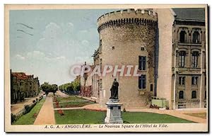 Image du vendeur pour Angouleme Carte Postale Ancienne Le nouveau square de l'htel de ville mis en vente par CPAPHIL