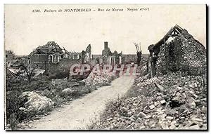 Ruines de Montdidier Carte Postale Ancienne Rue de Noyon
