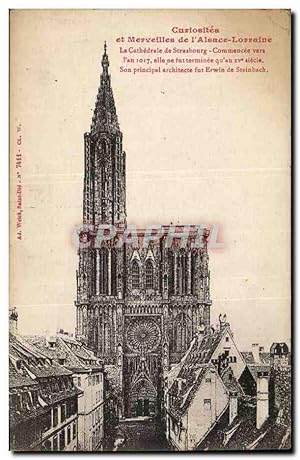 Image du vendeur pour Strasbourg - Strassburg - Curiosites et Merveilles de L'Alsace Lorraine - La Cathdrale - Carte Postale Ancienne mis en vente par CPAPHIL