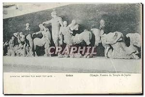 Seller image for Greece Carte Postale Ancienne Olymoue Fronton du temple de Jupiter for sale by CPAPHIL