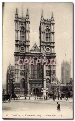 Imagen del vendedor de Carte Postale Ancienne Grande Bretagne London Londres Westminster abbey North West a la venta por CPAPHIL