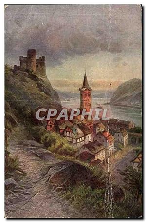 Allemagne Carte Postale Ancienne Burg Maus vom Bischof Bohemund von Trier
