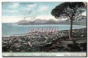 Bild des Verkufers fr Cannes - vue prise de la Californie et Montagnes de l'Esterel - torn - Carte Postale Ancienne zum Verkauf von CPAPHIL