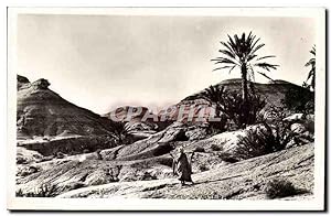 Algerie Carte Postale Ancienne L'Aures Environs de Biskra Oasis de M Chouneche Paysage d'erosion ...