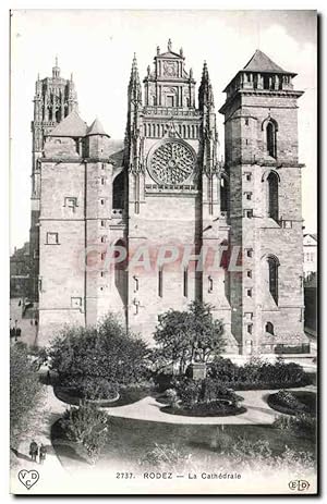 Image du vendeur pour Rodez - La Cathdrale - Carte Postale Ancienne mis en vente par CPAPHIL