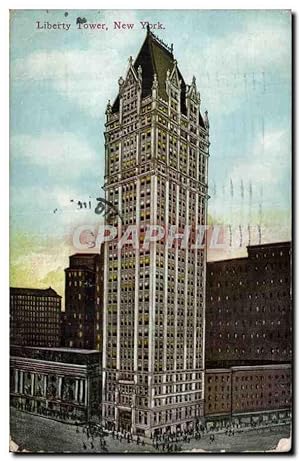 Etats Unis New York Carte Postale Ancienne Liberty tower