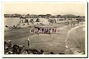 Agde sur Mer - L'heure du bain au Grau d'Agde - Carte Postale Ancienne