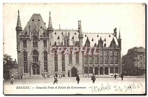Seller image for Belgie Belgique Bruges Carte Postale Ancienne Nouvelle poste et palais du gouverneur for sale by CPAPHIL