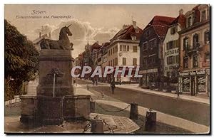 Carte Postale Ancienne Zabern Eihonrbrunne und Haupstrasse