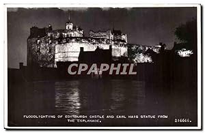 Grande Bretagne Great Britain Floodlighting of Edinburgh Castle Ecosse Scotland