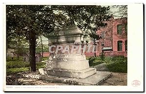 Etats Unis Carte Postale Ancienne Jhn C Calhoun's grave Charleston SC