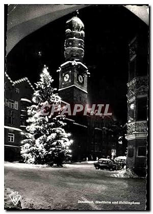 Austria Autriche Carte Postale Moderne Innsbruck Stadtturm und Helblinghaus