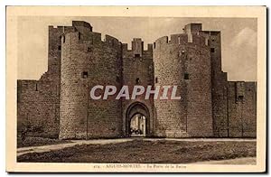 Bild des Verkufers fr Aigues Mortes Carte Postale Ancienne La porte de la REine zum Verkauf von CPAPHIL