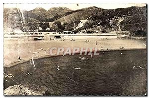 Banyuls sur Mer - la Plage des Elmes - pli - Carte Postale Ancienne