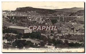 Algerie Carte Postale Ancienne Biskra Constantine Panorama pris de al route de Setif a Sidi Rache...