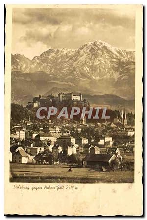 Autriche Austria Osterreich Carte Postale Ancienne Salzburg gegen Hohen Goll 2519m