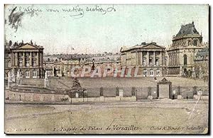 Image du vendeur pour Versailles Carte Postale Ancienne faade du palais mis en vente par CPAPHIL