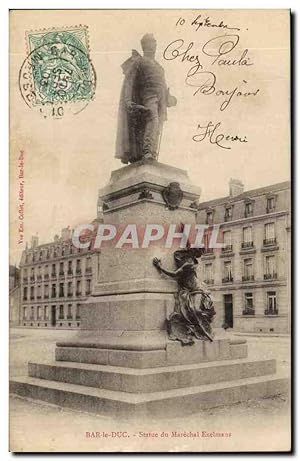 Bar le Duc - Statue de Marechal Exelmas - Carte Postale Ancienne