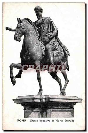 Bild des Verkufers fr Italie - Italia - Italy - Roma - Rome - Statua equestre di Marco Aurelio - Carte Postale Ancienne zum Verkauf von CPAPHIL