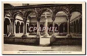 Aix en Provence - Cathédrale saint sauveur - Le Cloître - Carte Postale Ancienne