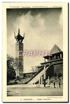 EXposition coloniale internationale Paris 1931 Madagascar Malagasy Façade principale