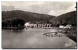 Image du vendeur pour Carte Postale Ancienne Plage du lac Chambon Natation barques pedalos et pche mis en vente par CPAPHIL