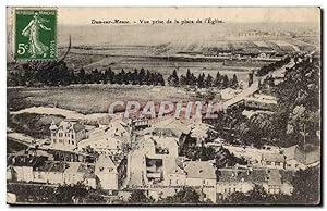 Dun sur Meuse - vue prise de la place de l'église - Carte Postale Ancienne