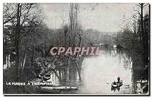 Carte Postale Ancienne La Marne a Champigny