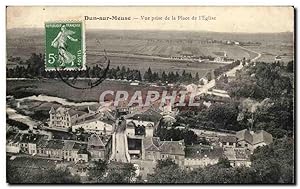 Dun sur Meuse - vue prise de la Place l'Eglise - Carte Postale Ancienne