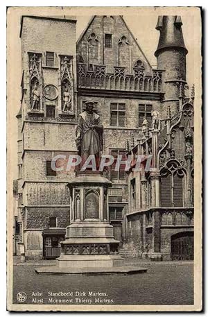 Belgie Belgique Carte Postale Ancienne Aalst Monument Thierry martens
