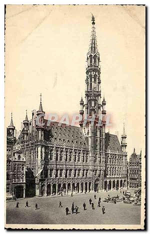 Carte Postale Ancienne Belgique Bruxelles Hôtel de ville