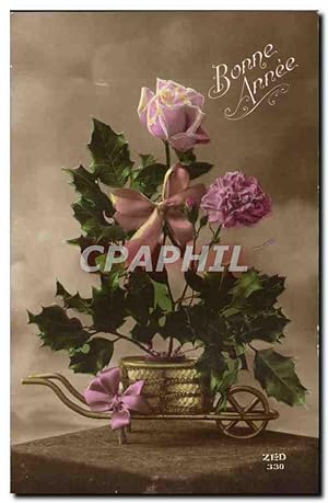 Image du vendeur pour Fantaisie - Bonne Anne rose avec ruban - Hortense Delort - Carte Postale Ancienne mis en vente par CPAPHIL
