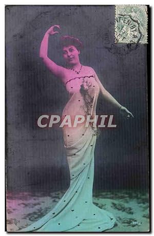 Image du vendeur pour Fantaisie - Femme - Mode - Fashion - Carte Argentee - Metallic Sheen - Carte Postale Ancienne mis en vente par CPAPHIL