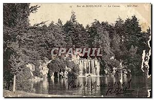 Carte Postale Ancienne Paris Bois de Boulogne La cascade